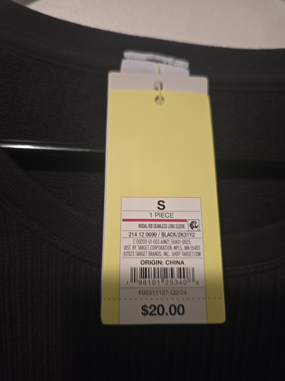 All In Motion NWT Ribbed Performance Long-Sleeve Crop Top - Picture 3 of 5